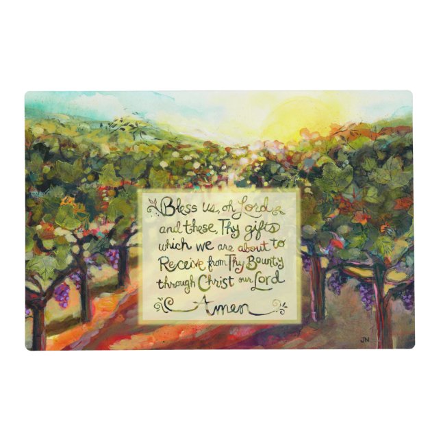 Vineyard Catholic Blessing Placemat (Front)