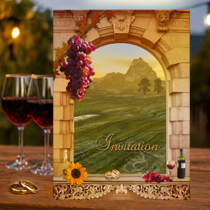 Vineyard Fall Wedding Invitation