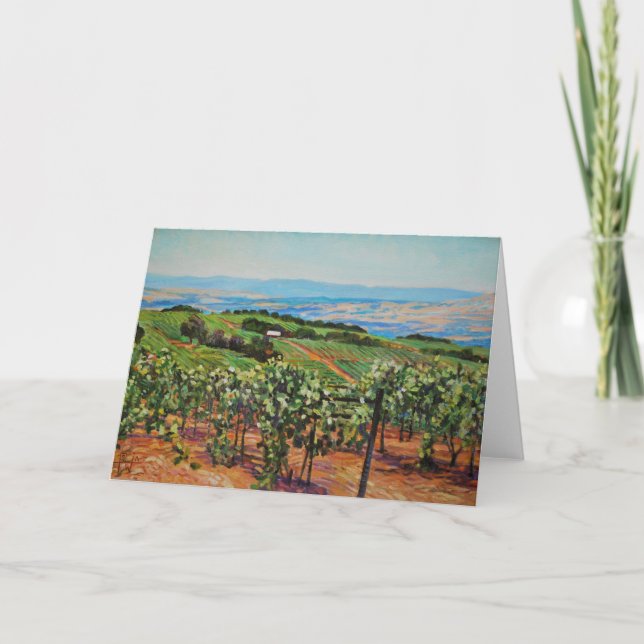 Vineyard Greeting Card (Front)