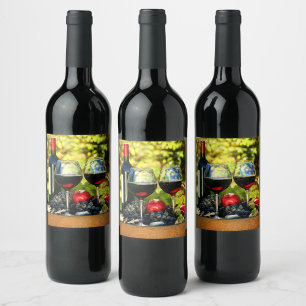 Vineyard Harmony - Red Wine Label Design 