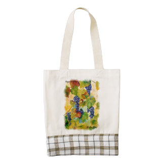 Vineyard Harvest Zazzle HEART Tote Bag