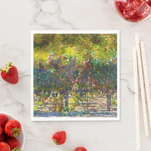 Vineyard in Napa Valley California Paper Napkins Zazzle