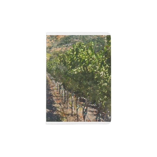 Vineyard in Napa Valley California Passport Holder (Front)