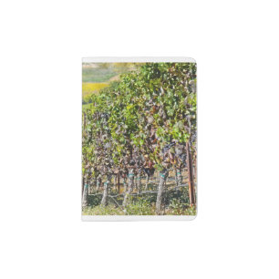 Vineyard in Napa Valley California Passport Holder