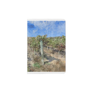 Vineyard in Napa Valley California Passport Holder
