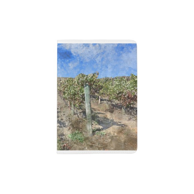 Vineyard in Napa Valley California Passport Holder (Front)