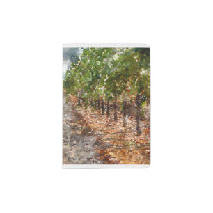 Vineyard in Napa Valley California Passport Holder