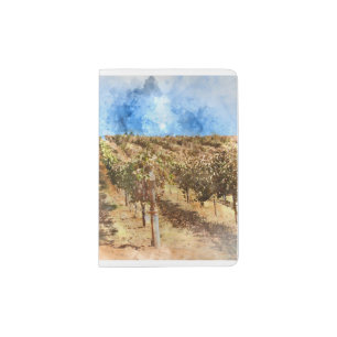 Vineyard in Napa Valley California Passport Holder