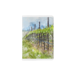Vineyard in Napa Valley California Passport Holder