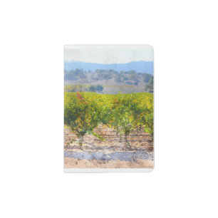 Vineyard in Napa Valley California Passport Holder
