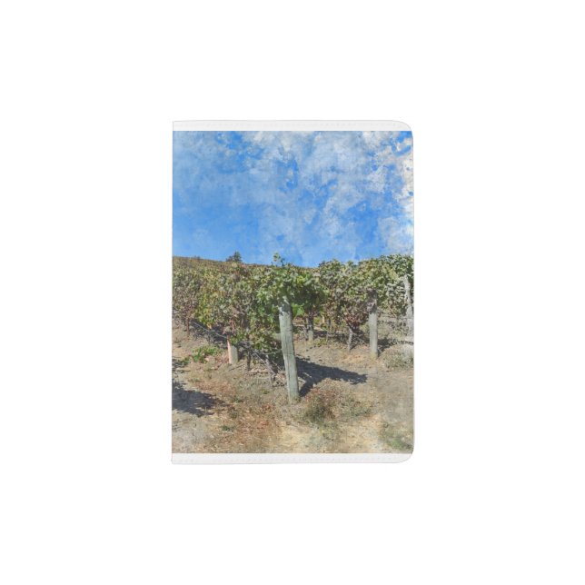 Vineyard in Napa Valley California Passport Holder (Front)