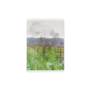 Vineyard in Napa Valley California Passport Holder