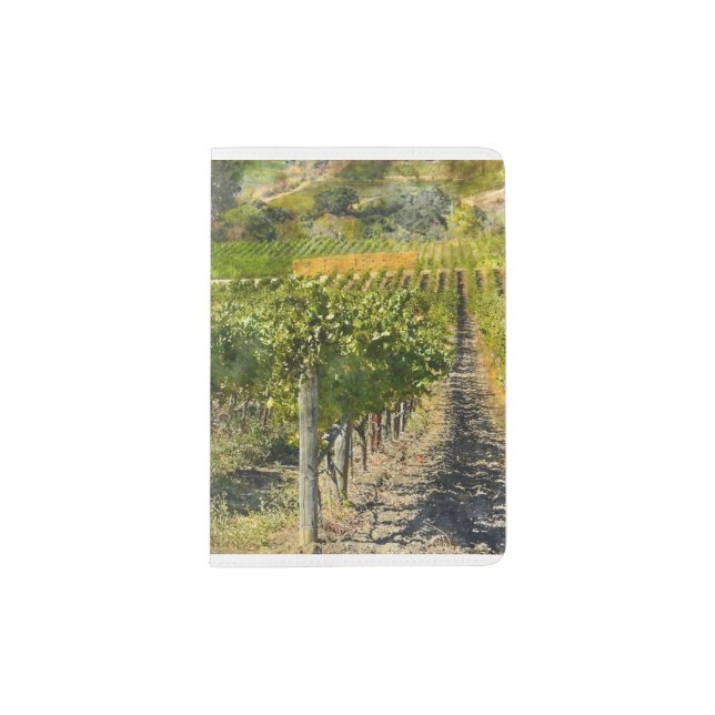 Vineyard in Napa Valley California Passport Holder (Front)