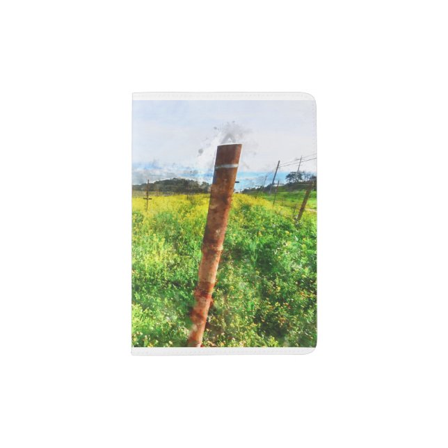 Vineyard in Napa Valley California Passport Holder (Front)