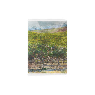 Vineyard in Napa Valley California Passport Holder