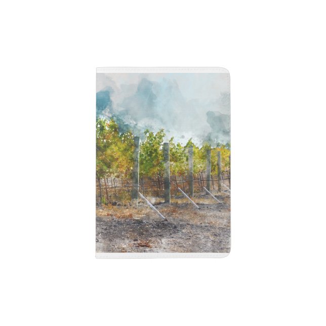 Vineyard in Napa Valley California Passport Holder (Front)