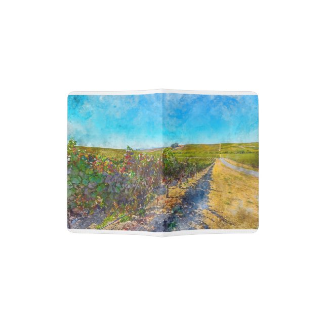 Vineyard in Napa Valley California Passport Holder (Opened)