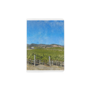 Vineyard in Napa Valley California Passport Holder