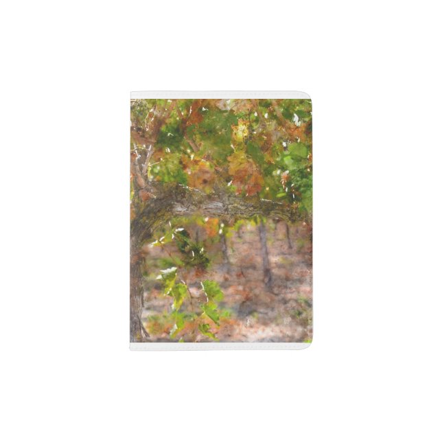 Vineyard in Napa Valley during Fall Passport Holder (Front)