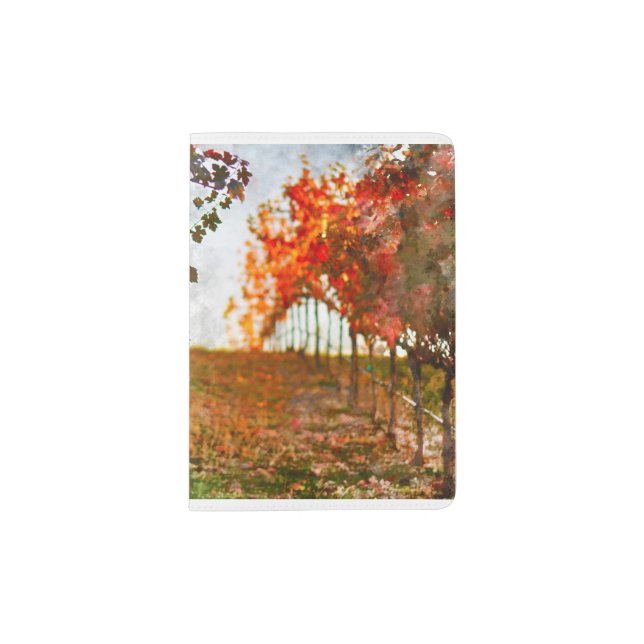 Vineyard in Napa Valley during Fall Passport Holder (Front)