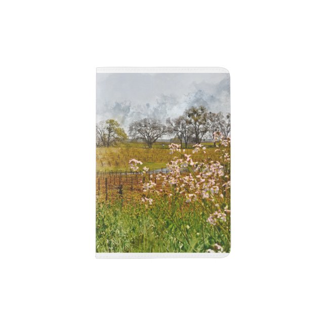 Vineyard in Napa Valley Passport Holder (Front)