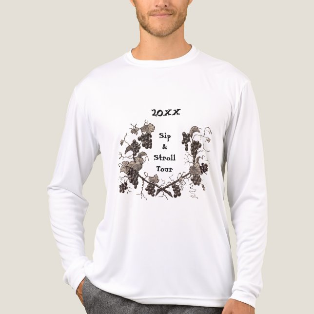 Vineyard Keepsake Sip & Stroll Tour Grape Vine Tri-Blend Shirt (Front)