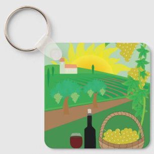 Vineyard Keychain