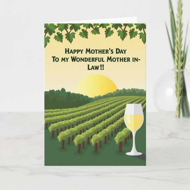 Vineyard Mothers Day Message Card (Front)