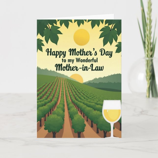 Vineyard Mothers Day Scene Card (Front)