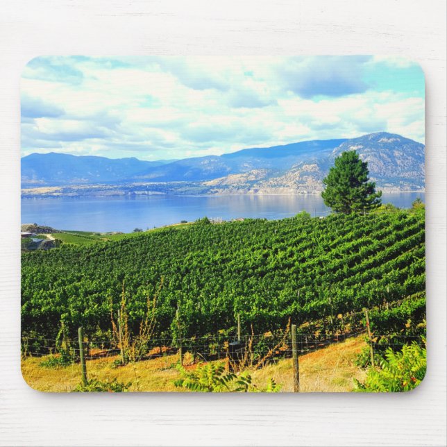 Vineyard Mountain Lake Mouse Pad (Front)