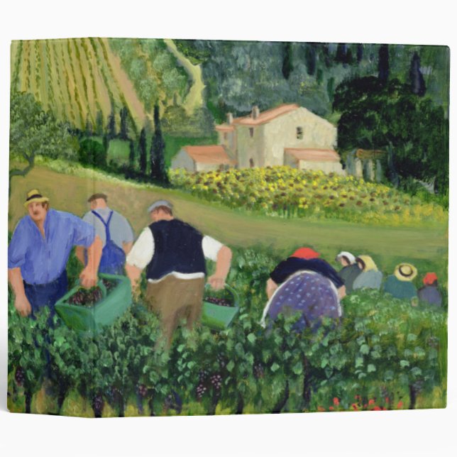 Vineyard Olives and Sunflowers Binder (Front/Spine)