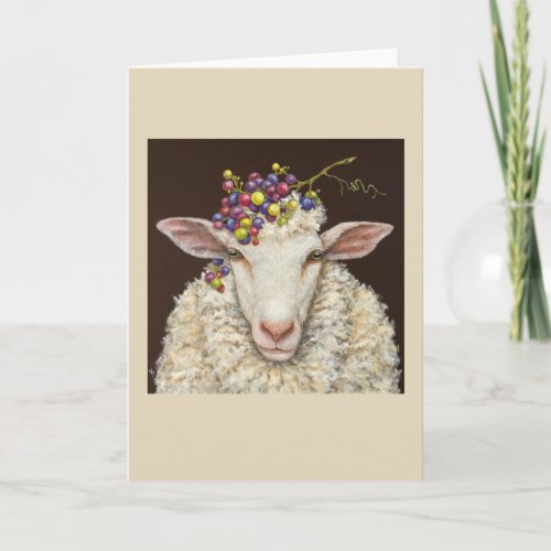 Vineyard Sheep card