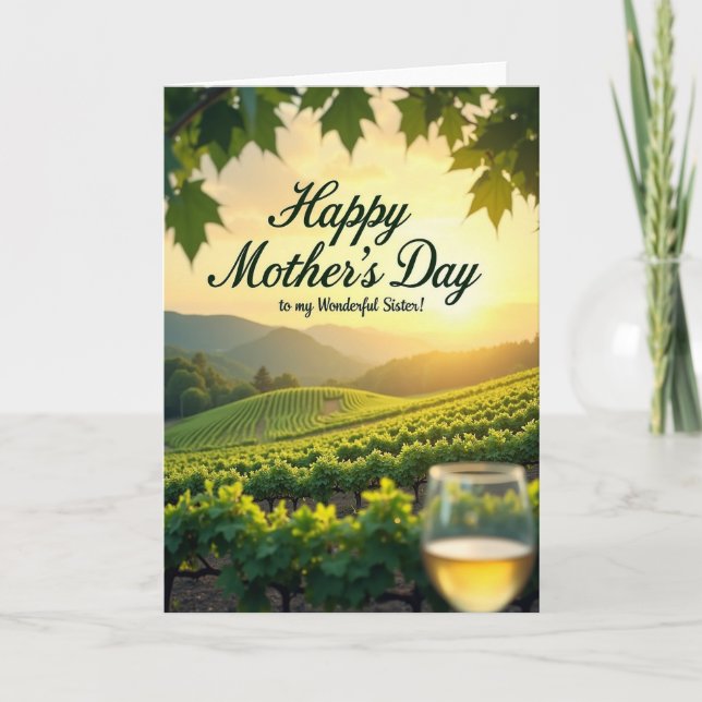 Vineyard Sister Mothers Day Card (Front)