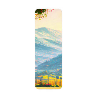 Vineyard, Summer, Cozy, Сomfortable Label