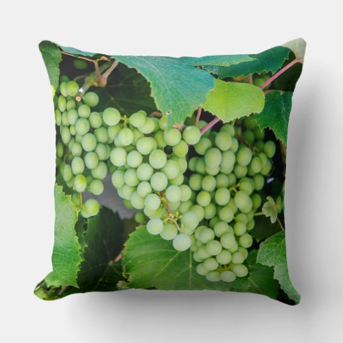 Vineyard Throw Pillow Grapes Wine Throw Pillow Throw Pillow