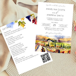 Vineyard wedding all in one template