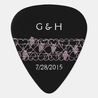 Vineyard Wedding in Light Purple Guitar Pick