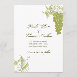 Vineyard Wedding Invitation