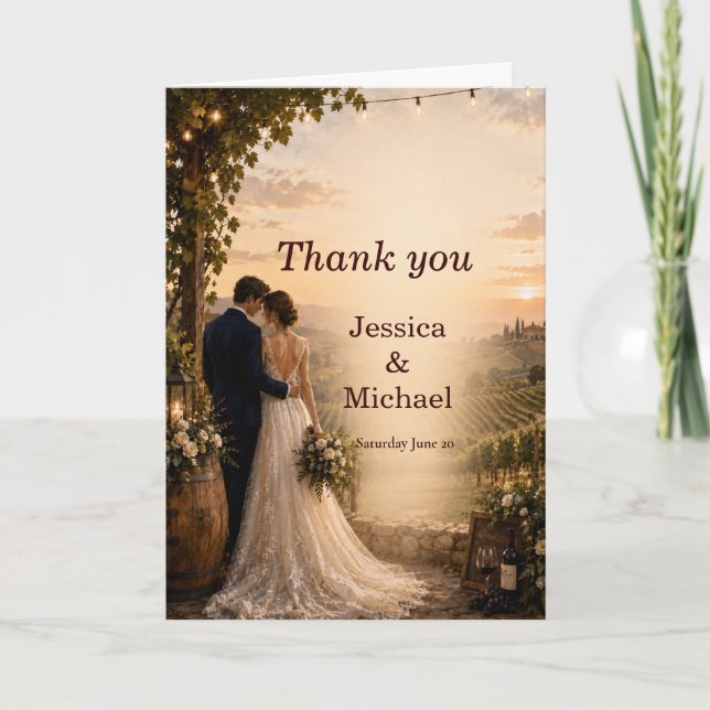 Vineyard Wedding Invitation (Front)