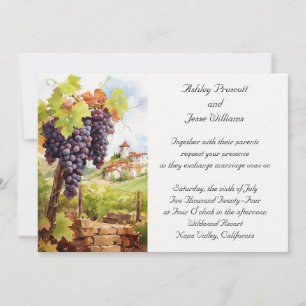 Vineyard Wedding Invitation