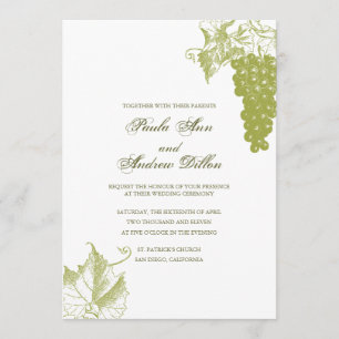 Vineyard Wedding Invitation