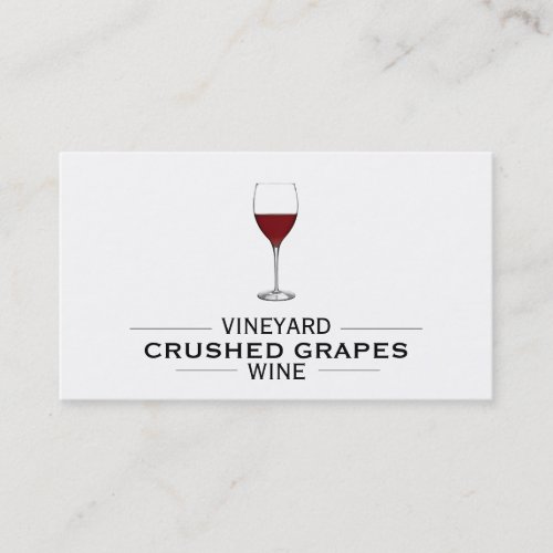 Vineyard Wine Business Card