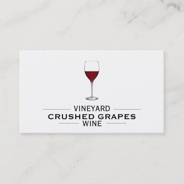 Vineyard Wine Business Card (Front)