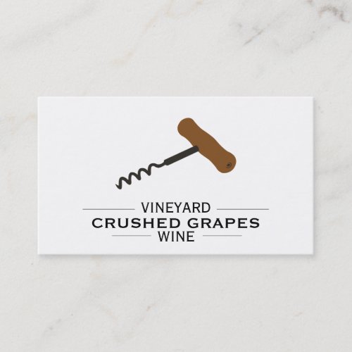 Vineyard Wine Business Card