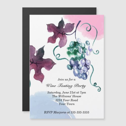 Vineyard Wine Party Magnetic Invitation