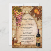 Vineyard Wine Theme Bridal Shower Invitation (Front)