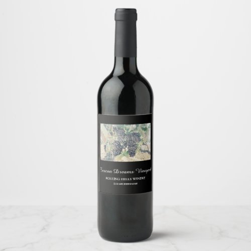  Vineyard Winery Grape Cluster AR21 Wine Cellar Wine Label