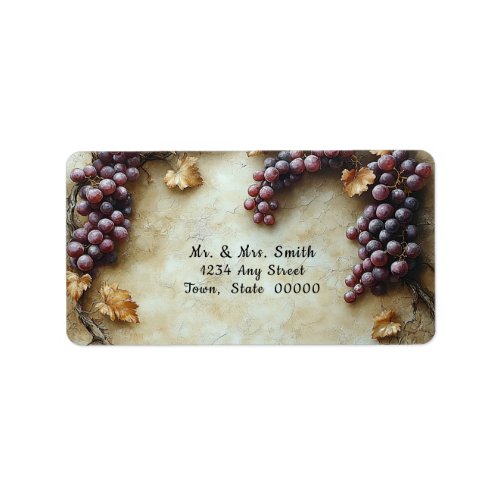 Vineyard Winery Watercolor Label