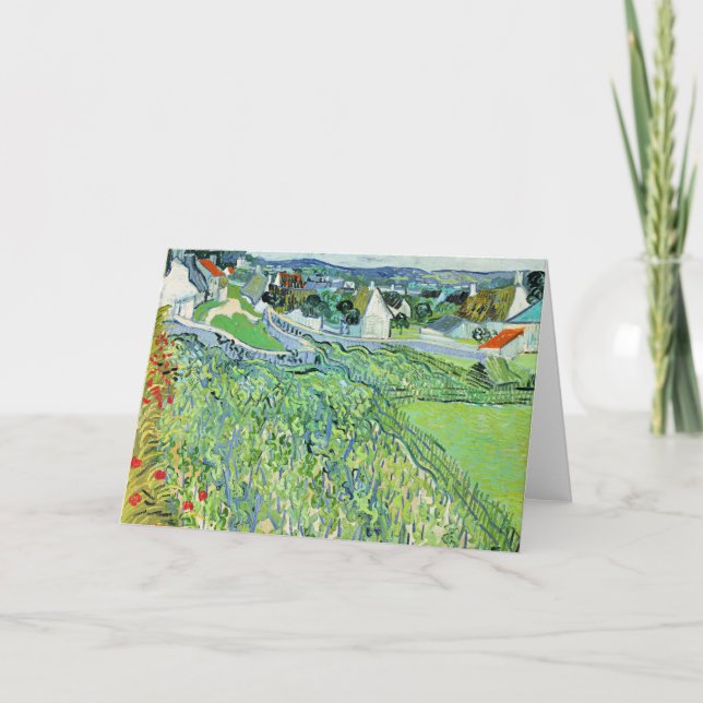 Vineyards at Auvers by Vincent van Gogh Card (Front)
