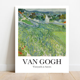 Vineyards at Auvers by Vincent Van Gogh Poster